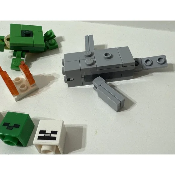 Lego Minecraft LOT Turtle Dolphin TNT‎ Figures Heads Parts Pieces Replacements - Picture 7 of 11